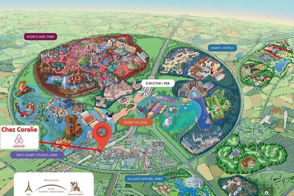 Disneyland Paris, Appartement 70M², Parking Prive سيري المظهر الخارجي الصورة